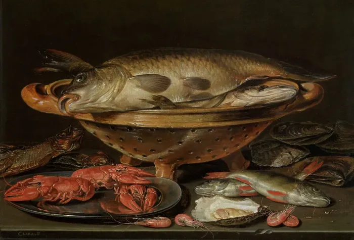 Framed Print : Still Life with Fish, 1612-1621. Creator: Clara Peeters Framed Print : Still Life with Fish, 1612-1621. Creator: Clara Peeters