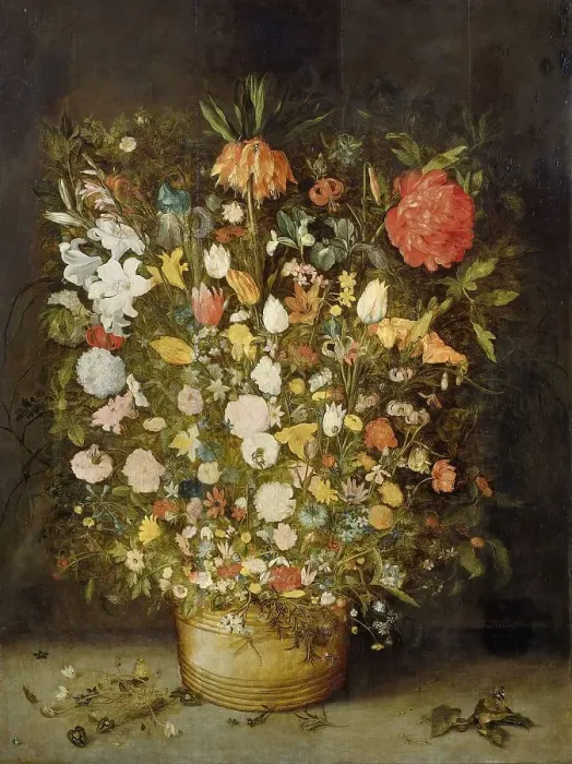 Framed Print : Still Life with Flowers, 1600-1630. Creator: Follower of Jan Brueghel the Elder Framed Print : Still Life with Flowers, 1600-1630. Creator: Follower of Jan Brueghel the Elder