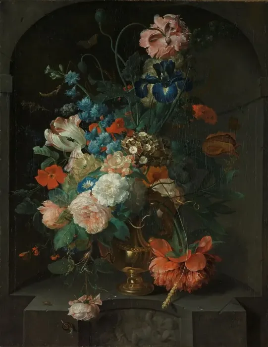 Framed Print : Still Life with Flowers, 1721. Creator: Coenraet Roepel Framed Print : Still Life with Flowers, 1721. Creator: Coenraet Roepel
