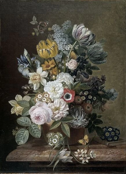 Still Life with Flowers, 1815-1839. Creator: Eelke Jelles Eelkema