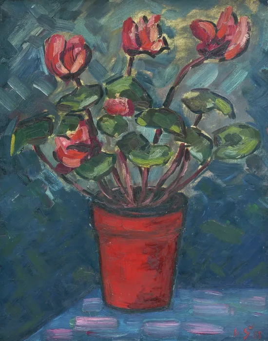 Framed Print : Still Life with Flowers, 1918. Creator: Vaclav Spala Framed Print : Still Life with Flowers, 1918. Creator: Vaclav Spala