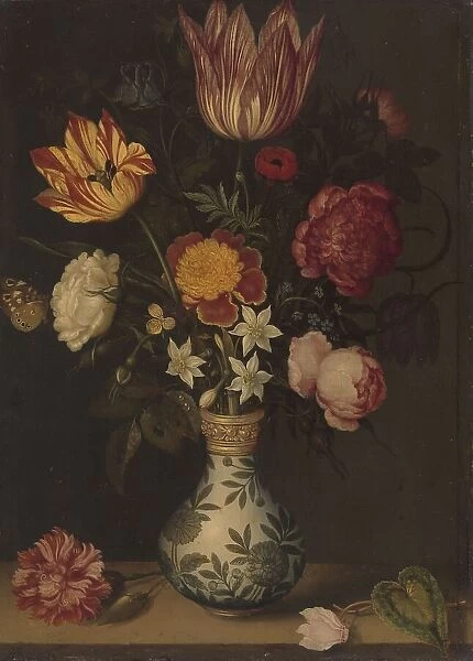 Still Life with Flowers in a Wan-Li Vase, 1619. Creator: Ambrosius Bosschaert the Elder