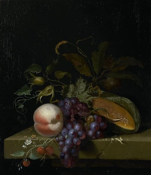 Still Life with Fruit, 1673. Creator: Pieter Gallis