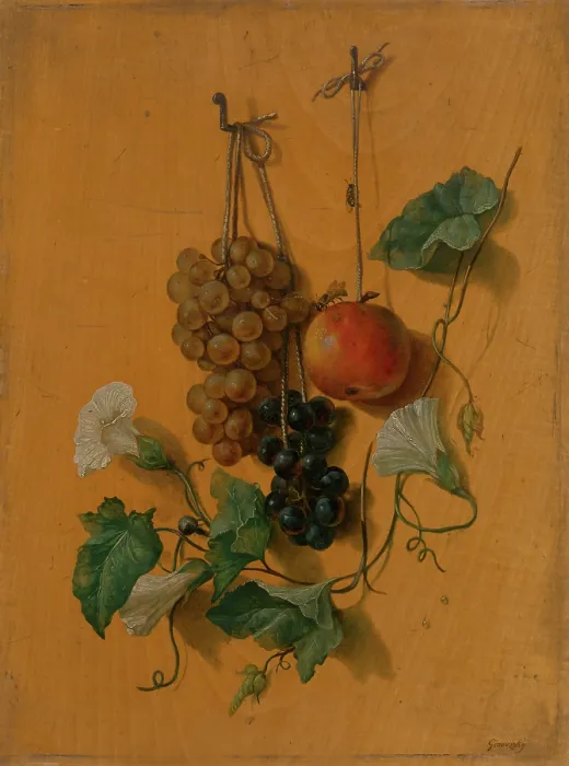 Framed Print : Still life with fruit, 1825-1835. Creator: Jozef Ginovsky Framed Print : Still life with fruit, 1825-1835. Creator: Jozef Ginovsky