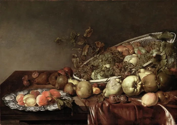 Framed Print : Still Life with Fruit, c1630. Creator: Claes van Heussen Framed Print : Still Life with Fruit, c1630. Creator: Claes van Heussen