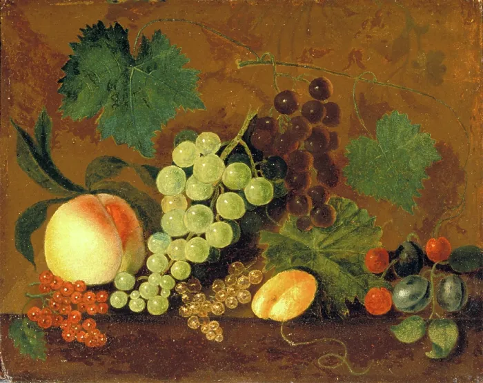 Framed Print : Still Life with Fruit, c1769. Creator: John Beale Bordley Framed Print : Still Life with Fruit, c1769. Creator: John Beale Bordley
