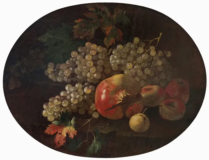 Framed Print : Still Life with Fruit. Creator: Giovanni Paolo Spadino Framed Print : Still Life with Fruit. Creator: Giovanni Paolo Spadino