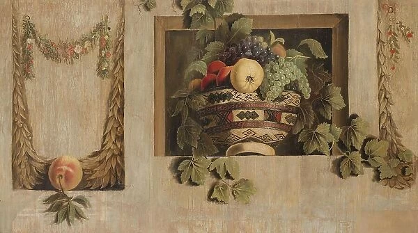 Still Life with Fruit and Flower Garlands, 1645-1650. Creator: Jacob van Campen