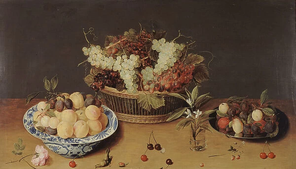 Still life with fruit and flowers, between 1624 and 1700. Creator: Isaak Soreau