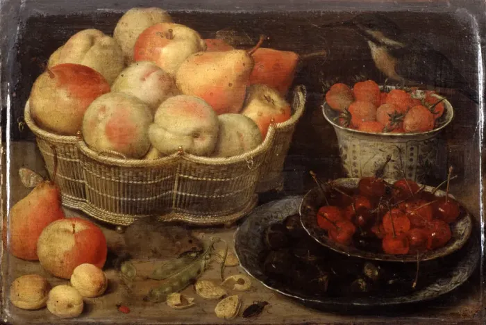 Framed Print : Still Life with Fruit, late 16th / early 17th century. Artist: Georg Flegel Framed Print : Still Life with Fruit, late 16th / early 17th century. Artist: Georg Flegel