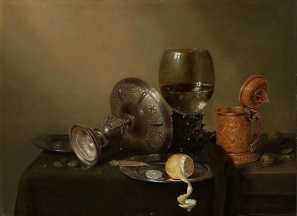 Still life with a Gilded Beer Tankard, 1634. Creator: Willem Claesz Heda