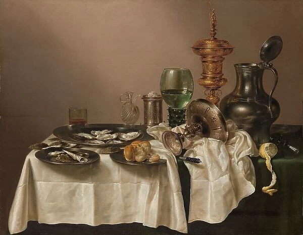Still Life with a Gilt Cup, 1635. Creator: Willem Claesz Heda