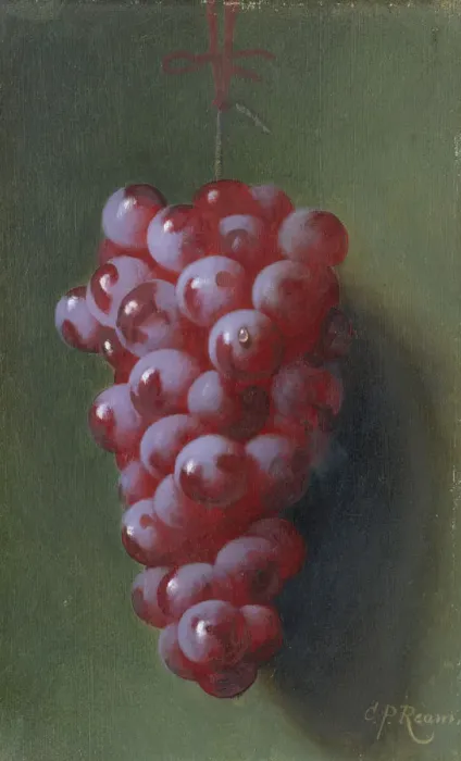 Framed Print : Still Life with Grapes. Creator: Carducius Plantagenet Ream Framed Print : Still Life with Grapes. Creator: Carducius Plantagenet Ream