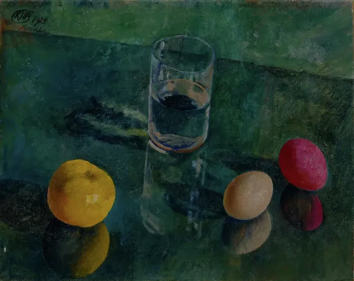 Framed Print : Still Life Against A Green Background, 1924. Artist: Petrov-Vodkin, Kuzma Sergeyevich (1878-1939) Framed Print : Still Life Against A Green Background, 1924. Artist: Petrov-Vodkin, Kuzma Sergeyevich (1878-1939)