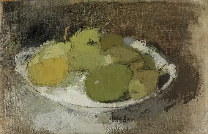 Framed Print : Still Life in Green, c1930. Creator: Helene Schjerfbeck Framed Print : Still Life in Green, c1930. Creator: Helene Schjerfbeck