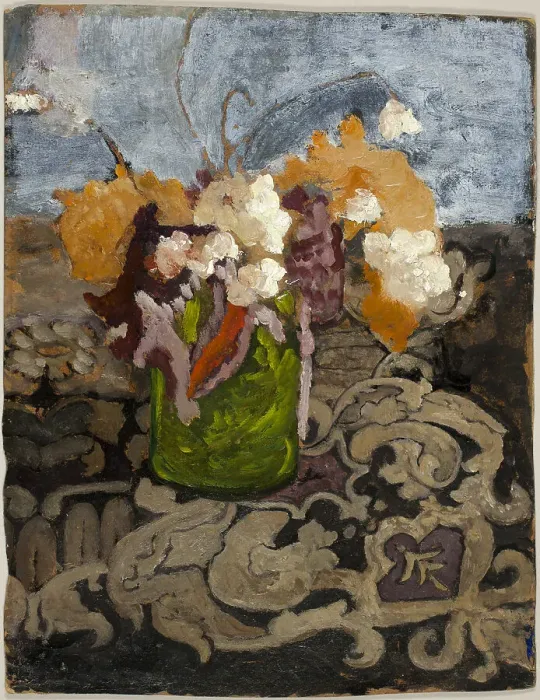 Framed Print : Still Life with Green Vase, c. 1902. Creator: Paula Modersohn-Becker Framed Print : Still Life with Green Vase, c. 1902. Creator: Paula Modersohn-Becker