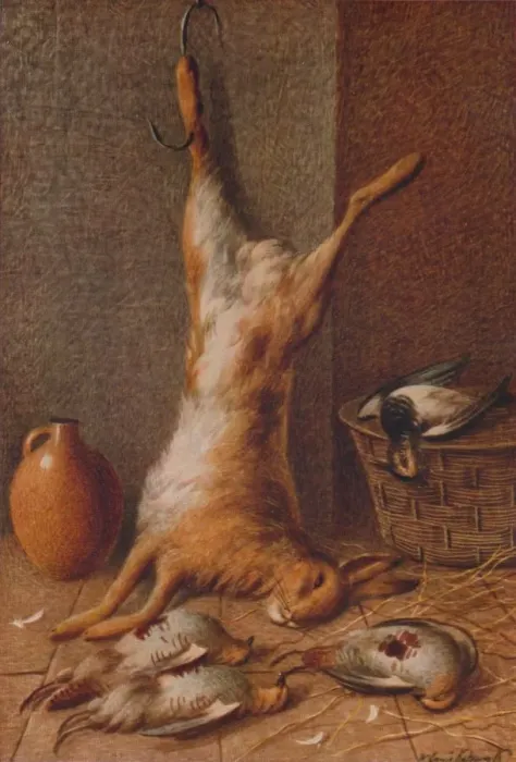 Framed Print : Still Life Hare, c1895. Artist: William Cruikshank Framed Print : Still Life Hare, c1895. Artist: William Cruikshank
