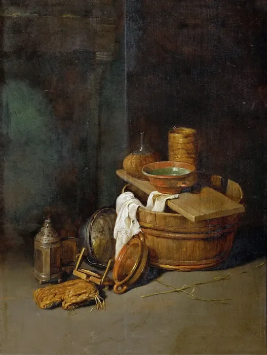 Framed Print : Still life with household utensils, 1645 Framed Print : Still life with household utensils, 1645