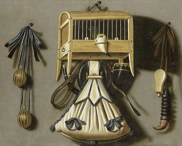 Still Life with Implements of the Hunt, 1678. Creator: Johannes Leemans