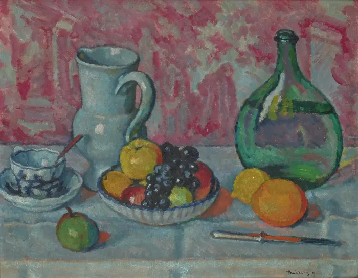 Framed Print : Still Life with a Knife, 1909. Creator: Jozef Pankiewicz Framed Print : Still Life with a Knife, 1909. Creator: Jozef Pankiewicz