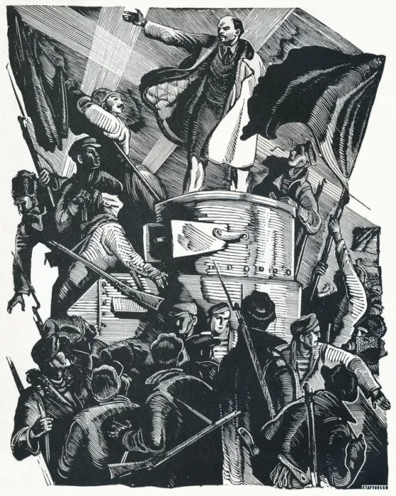 Framed Print : The Life of Lenin, 1936. Artist: Pyotr Nikolayevich Staronossov Framed Print : The Life of Lenin, 1936. Artist: Pyotr Nikolayevich Staronossov