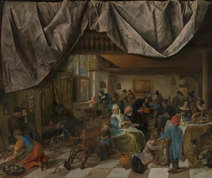 Framed Print : The Life of Man, c1650-1679. Creator: Jan Steen Framed Print : The Life of Man, c1650-1679. Creator: Jan Steen