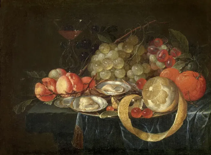 Framed Print : Still Life, mid-late 17th century. Creator: Cornelis de Heem Framed Print : Still Life, mid-late 17th century. Creator: Cornelis de Heem