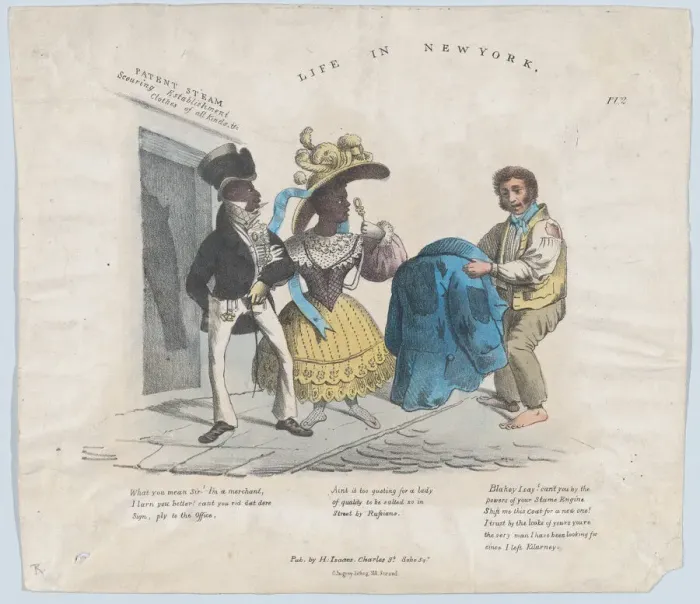 Framed Print : Life in New York, 1824-39. Creator: Charles Ingrey Framed Print : Life in New York, 1824-39. Creator: Charles Ingrey