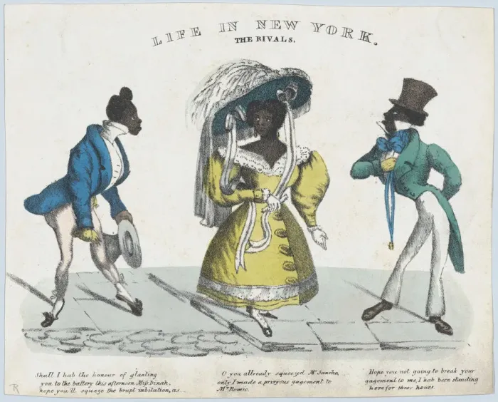 Framed Print : Life in New York, The Rivals, 1824-39. Creator: Charles Ingrey Framed Print : Life in New York, The Rivals, 1824-39. Creator: Charles Ingrey