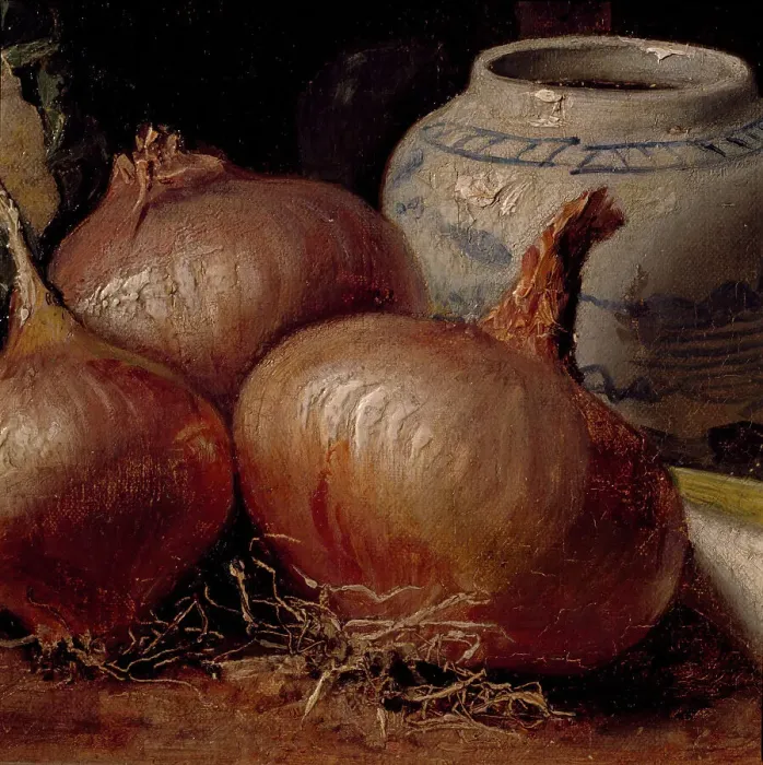 Framed Print : Still Life with Onions, 1882. Creator: Eugène Jansson Framed Print : Still Life with Onions, 1882. Creator: Eugène Jansson