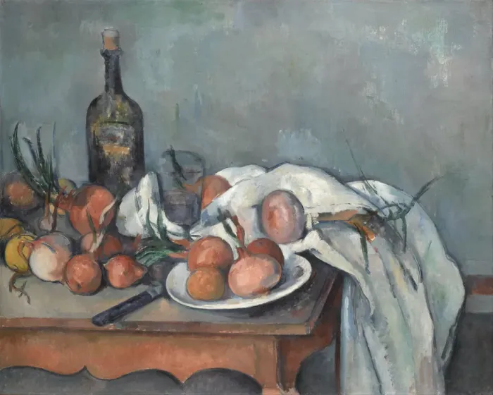 Framed Print : Still Life with Onions, 1896-1898. Artist: Cezanne, Paul (1839-1906) Framed Print : Still Life with Onions, 1896-1898. Artist: Cezanne, Paul (1839-1906)