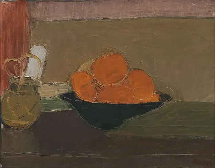 Framed Print : Still Life with Oranges, 1937. Creator: Immanuel Ibsen Framed Print : Still Life with Oranges, 1937. Creator: Immanuel Ibsen