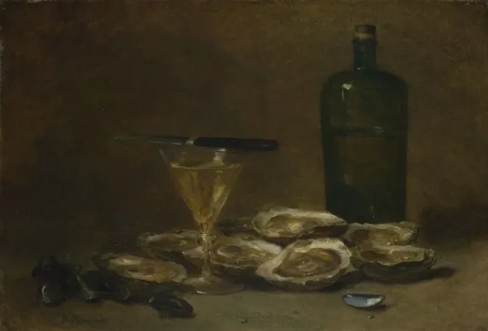 Framed Print : Still Life with Oysters, 1875-1877. Artist: Rousseau, Philippe (1816-1887) Framed Print : Still Life with Oysters, 1875-1877. Artist: Rousseau, Philippe (1816-1887)