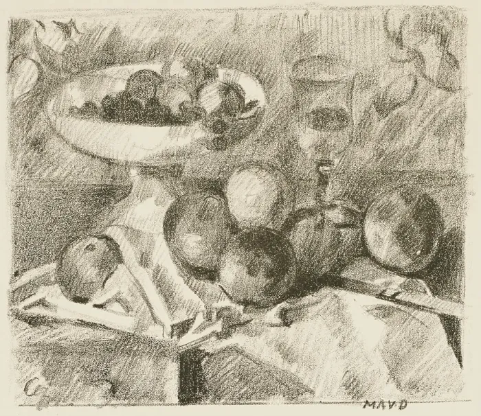 Framed Print : Still Life, after Paul Cezanne, 1914. Creator: Maurice Denis Framed Print : Still Life, after Paul Cezanne, 1914. Creator: Maurice Denis