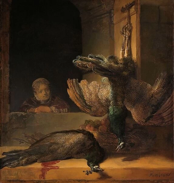 Still Life with Peacocks, c.1639. Creator: Rembrandt Harmensz van Rijn