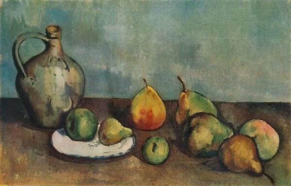 Still life, pitcher and fruit, 1894. Artist: Paul Cezanne