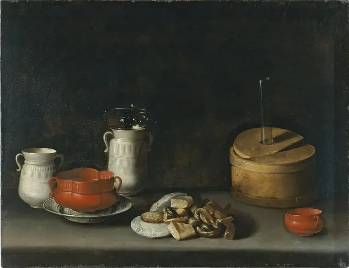 Framed Print : Still Life with Porcelain and Sweets, 1627. Creator: Juan van der Hamen y León Framed Print : Still Life with Porcelain and Sweets, 1627. Creator: Juan van der Hamen y León