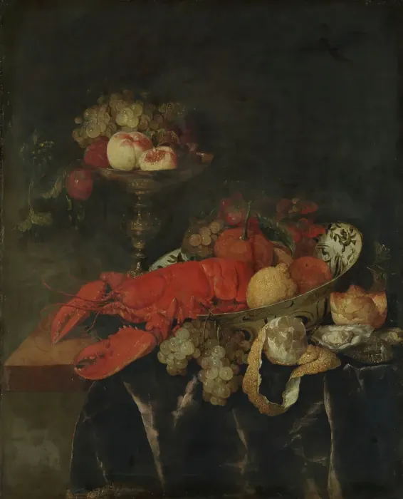 Framed Print : Still Life, probably between 1640 and 1690. Creator: Abraham van Beyeren Framed Print : Still Life, probably between 1640 and 1690. Creator: Abraham van Beyeren