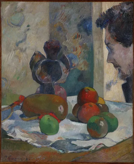 Framed Print : Still Life with Profile of Laval, 1886. Creator: Paul Gauguin Framed Print : Still Life with Profile of Laval, 1886. Creator: Paul Gauguin