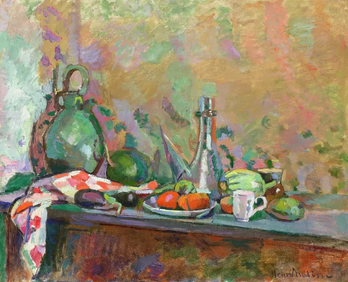 Framed Print : Still life with purro, 1904. Creator: Matisse, Henri (1869-1954) Framed Print : Still life with purro, 1904. Creator: Matisse, Henri (1869-1954)