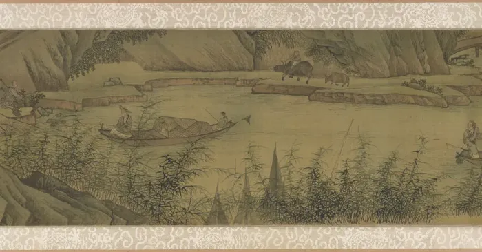 Framed Print : Life on the River, Qing dynasty, 18th century. Creator: Unknown Framed Print : Life on the River, Qing dynasty, 18th century. Creator: Unknown