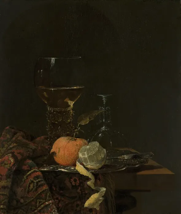 Framed Print : Still Life with a Roemer. Creator: Willem Kalf