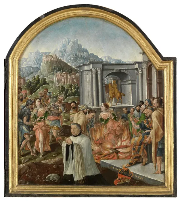 Framed Print : The Life of Saint Apollonia, 1544. Creator: Anon