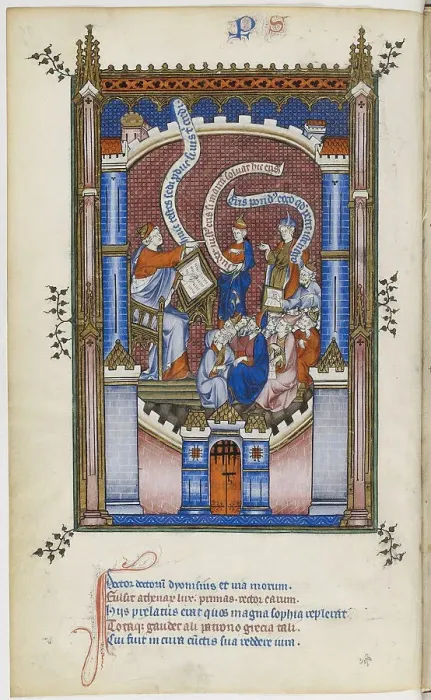 Framed Print : The Life of Saint Denis, 1317. Artist: Master of the Vie de saint Denis (active Early 14th cen. ) Framed Print : The Life of Saint Denis, 1317. Artist: Master of the Vie de saint Denis (active Early 14th cen. )