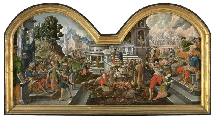 Framed Print : The Life of Saint Margaret of Antioch, 1544. Creator: Anon Framed Print : The Life of Saint Margaret of Antioch, 1544. Creator: Anon