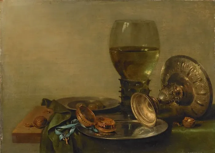Framed Print : Still Life with a Silver Tazza, 1630. Creator: Willem Claesz Heda Framed Print : Still Life with a Silver Tazza, 1630. Creator: Willem Claesz Heda
