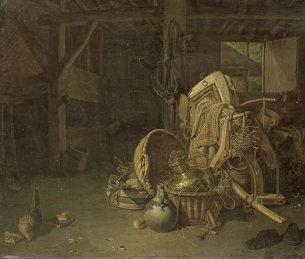 Still Life in a Stable, 1824. Creator: Franciscus Cornelis Knoll