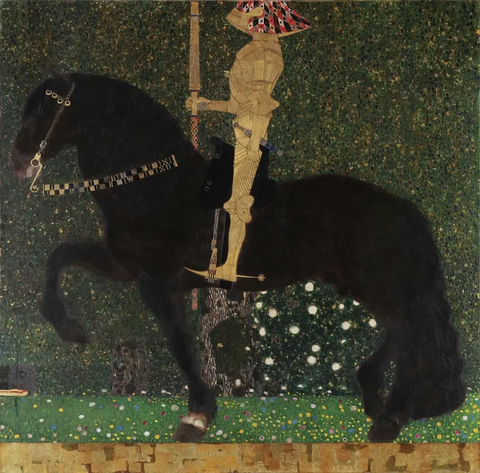 Framed Print : Life is a Struggle (Golden Rider), 1903. Creator: Klimt, Gustav (1862-1918) Framed Print : Life is a Struggle (Golden Rider), 1903. Creator: Klimt, Gustav (1862-1918)