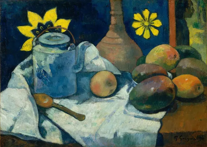 Framed Print : Still Life with Teapot and Fruit, 1896. Creator: Paul Gauguin Framed Print : Still Life with Teapot and Fruit, 1896. Creator: Paul Gauguin