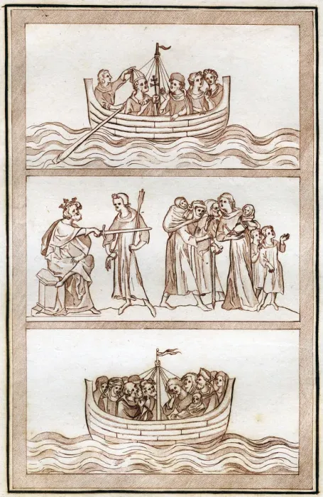 Framed Print : The Life of Thomas Becket, (1801). Artist: Joseph Strutt Framed Print : The Life of Thomas Becket, (1801). Artist: Joseph Strutt